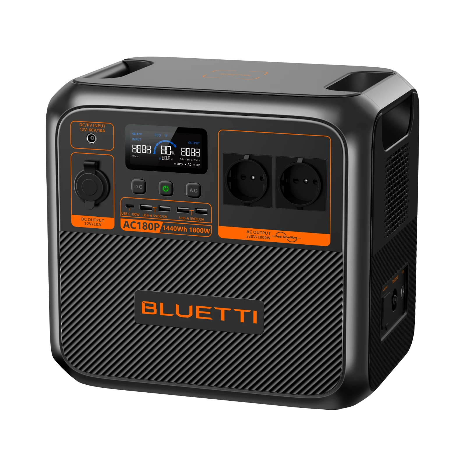 Bluetti AC180P, вид три четверти