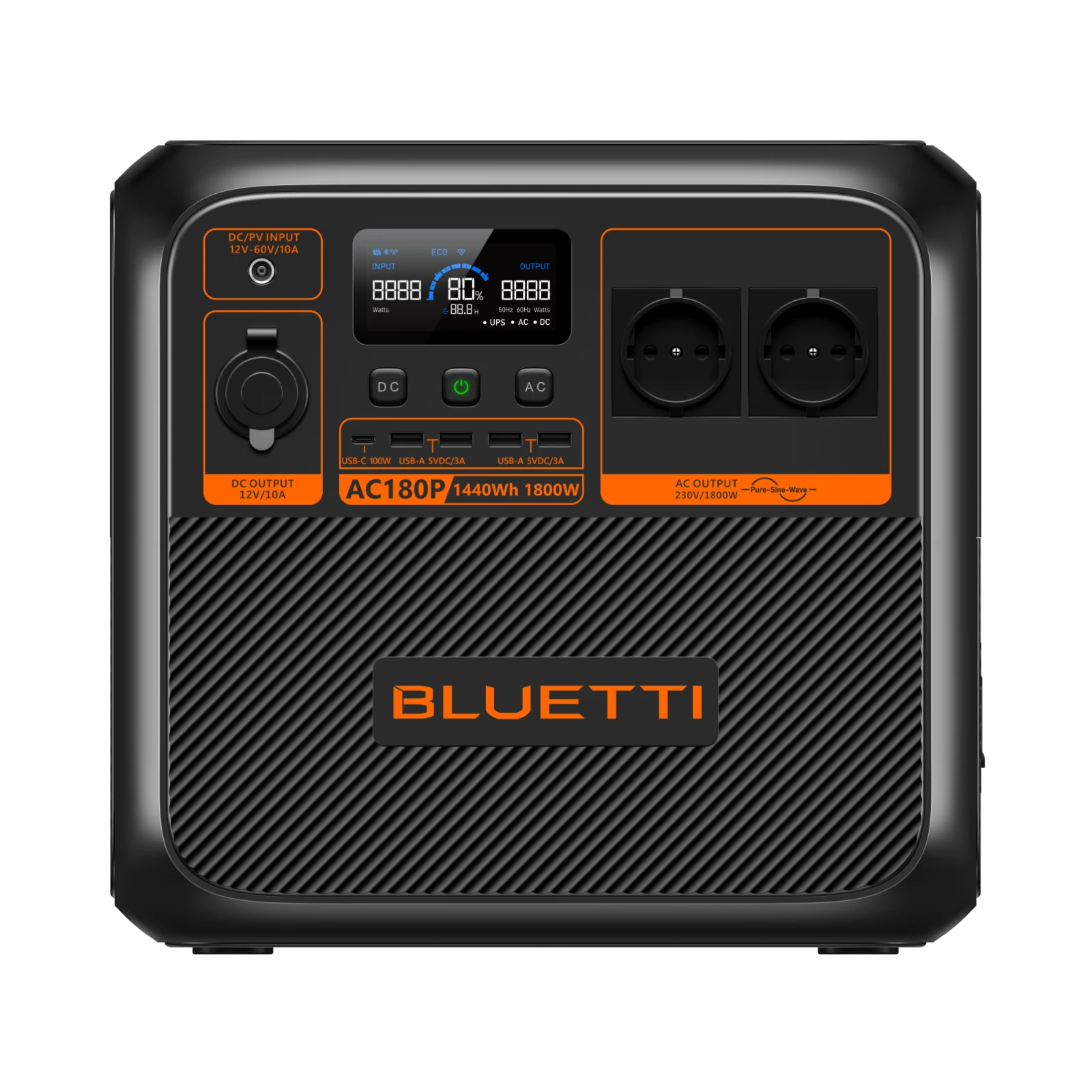 Передняя панель Bluetti AC180P