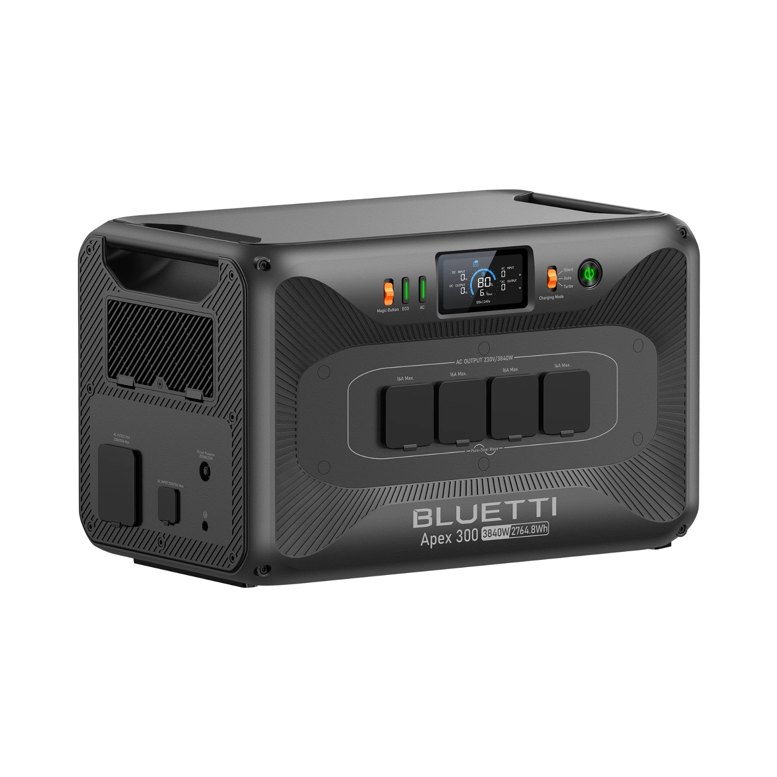 Bluetti Apex 300, ракурс три четверти